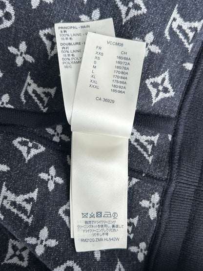 Louis Vuitton Black & White Monogram Reversible Pants