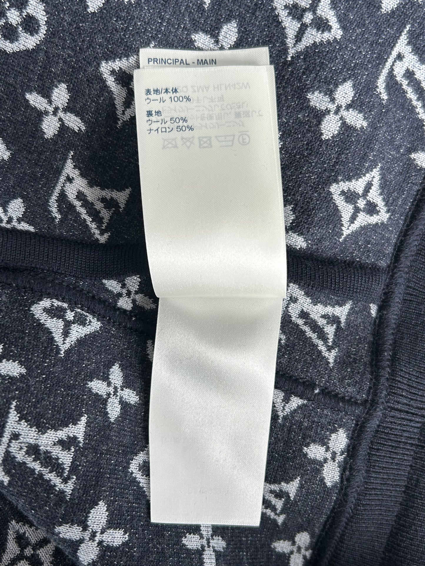 Louis Vuitton Black & White Monogram Reversible Pants