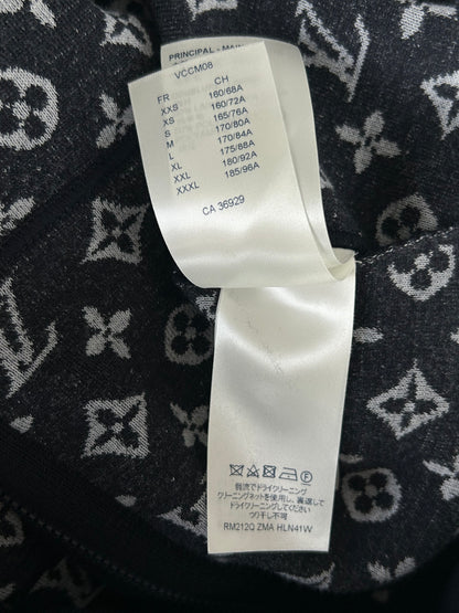 Louis Vuitton Black & White Monogram Reversible Bomber Jacket