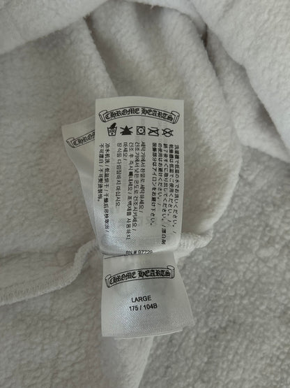 Chrome Hearts Rolling Stones White & Red Horseshoe Logo Hoodie