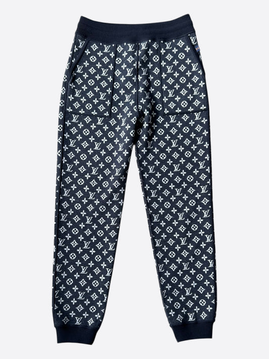 Louis Vuitton Black & White Monogram Reversible Pants