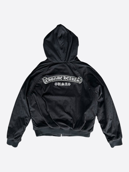 Chrome Hearts Black & Grey Jacquard Reversible Jacket