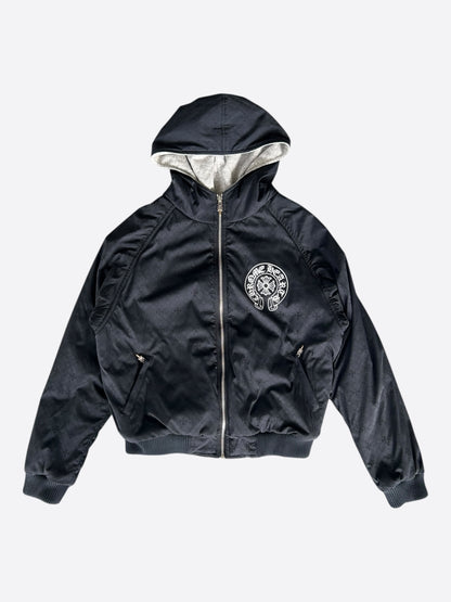 Chrome Hearts Black & Grey Jacquard Reversible Jacket