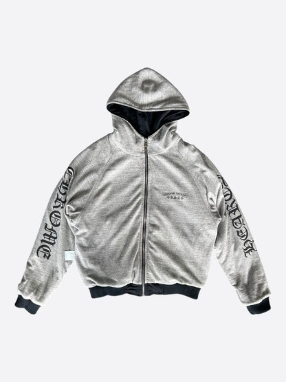 Chrome Hearts Black & Grey Jacquard Reversible Jacket