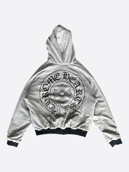 Chrome Hearts Black & Grey Jacquard Reversible Jacket
