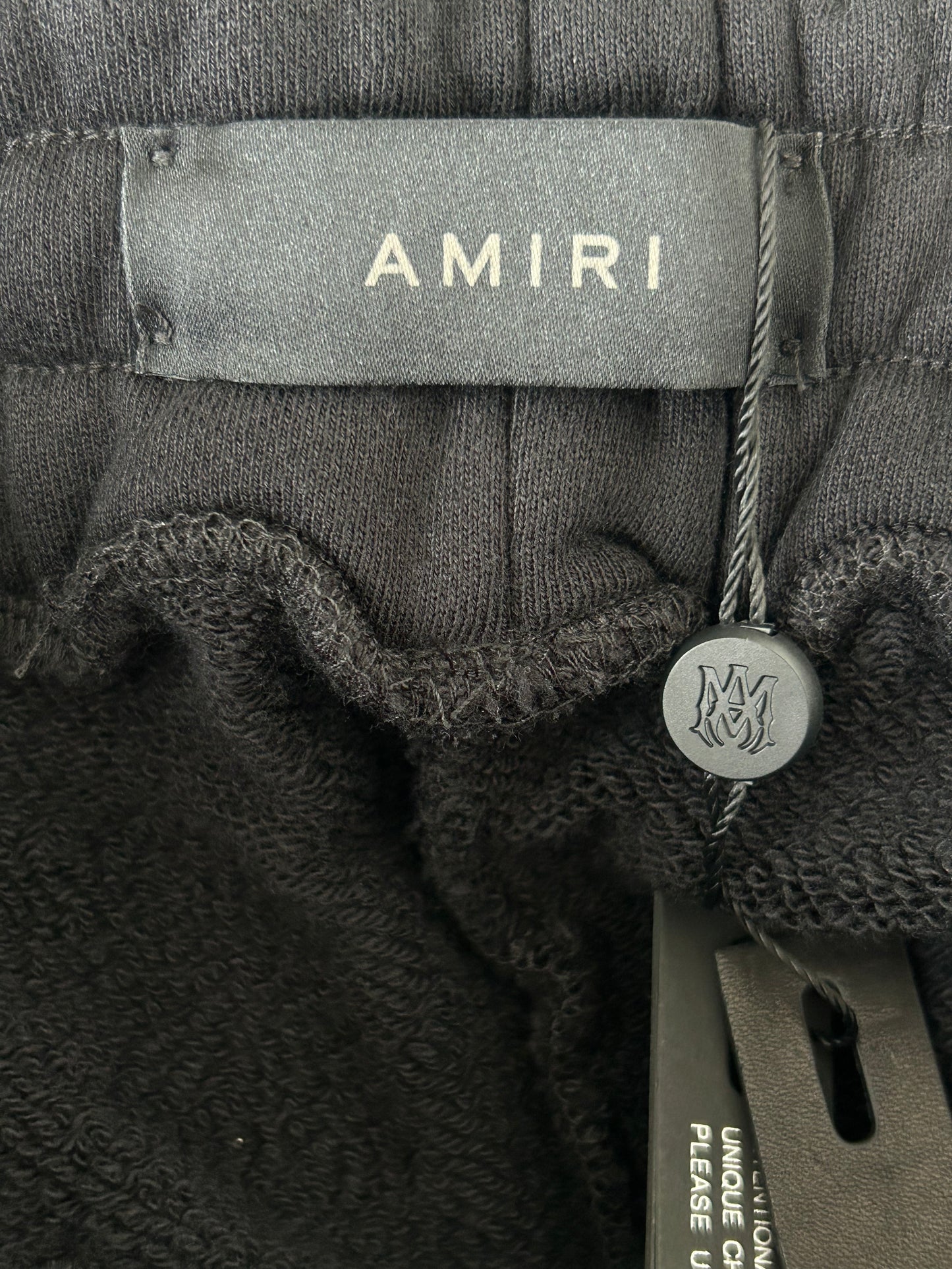 Amiri Black & White Angel Logo Sweatpants