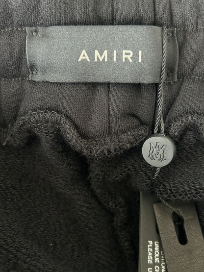 Amiri Black & White Angel Logo Sweatpants