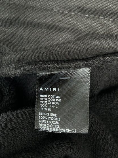 Amiri Black & White Angel Logo Sweatpants