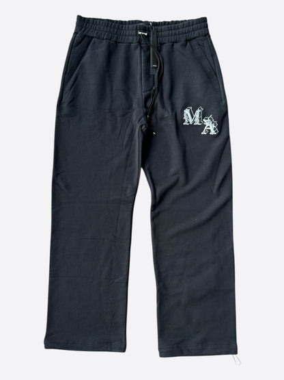 Amiri Black & White Angel Logo Sweatpants