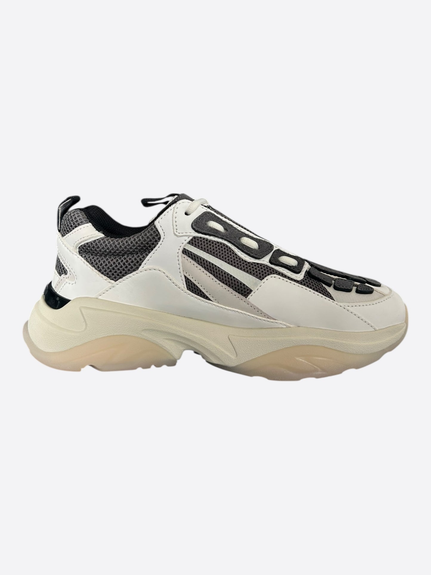 Amiri White & Grey Bones Runners