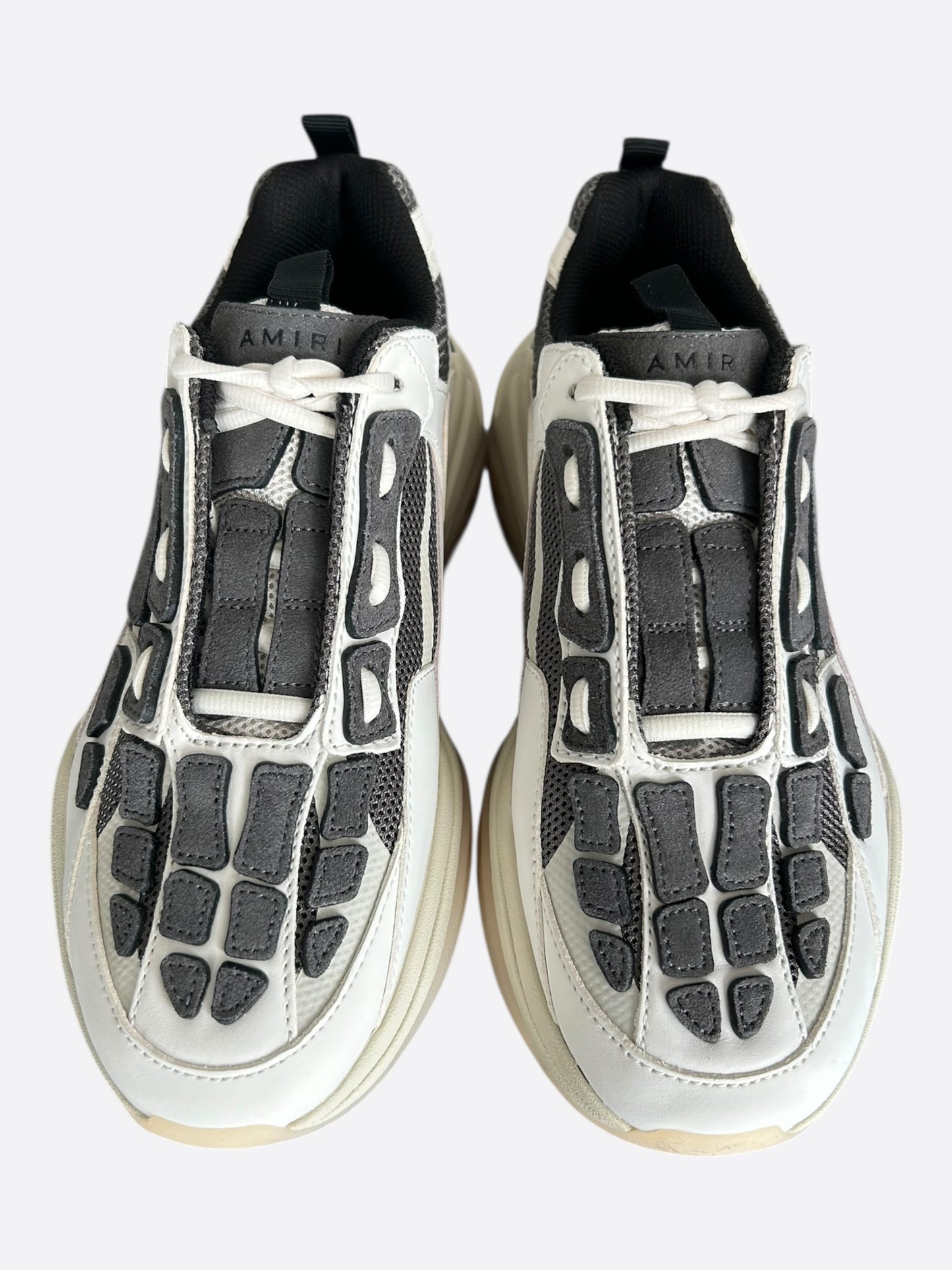 Amiri White & Grey Bones Runners
