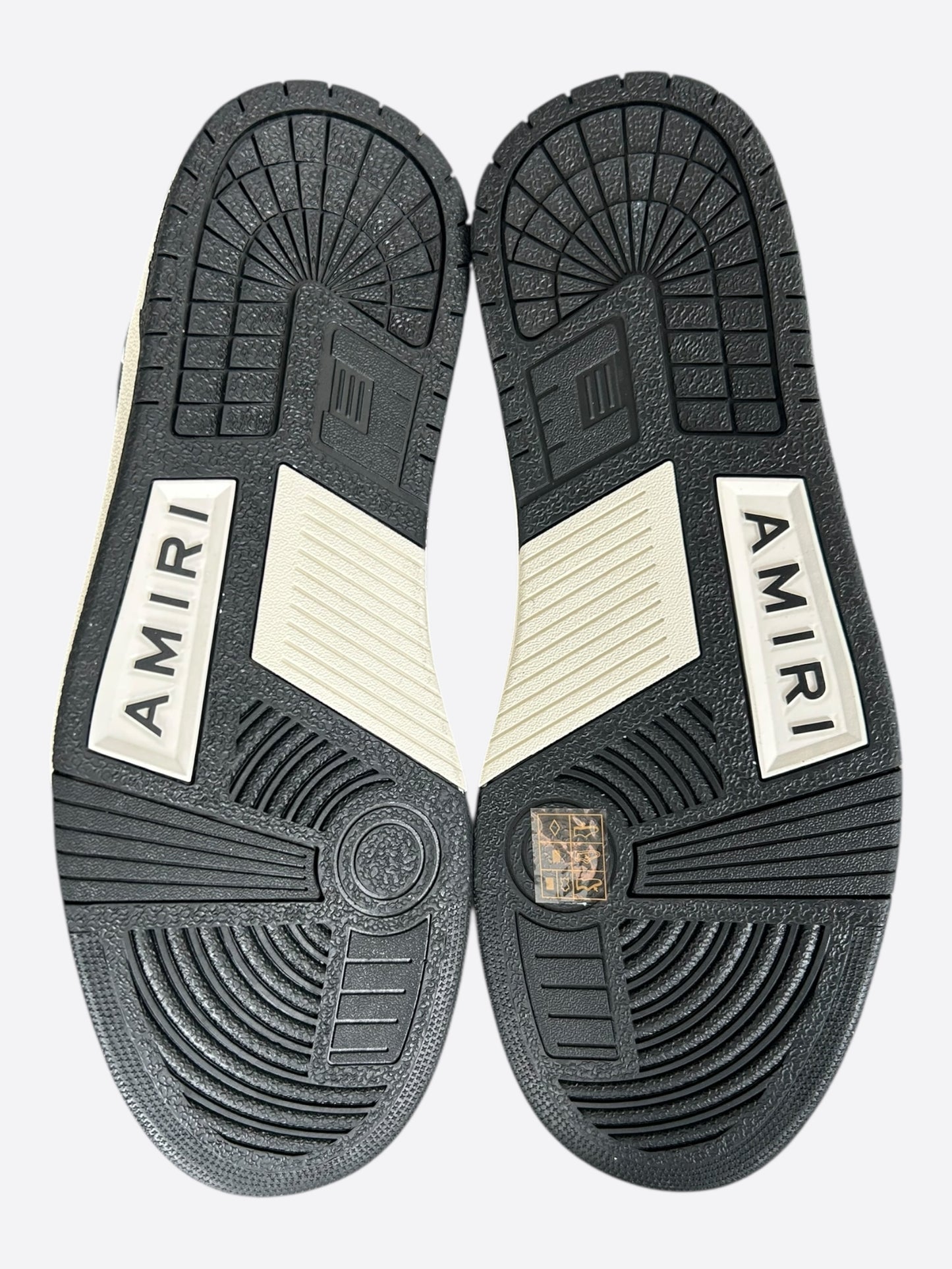 Amiri White Blue & Black Skeleton High Tops