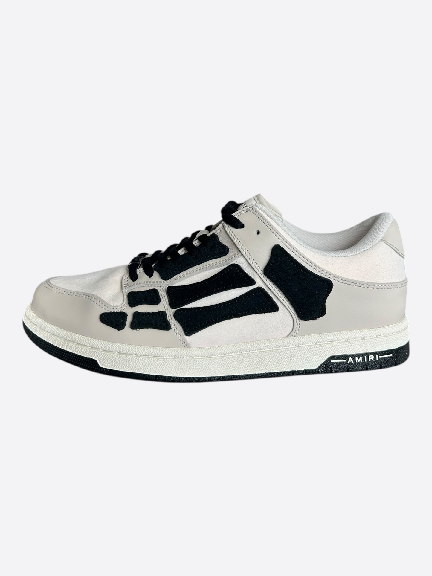 Amiri Grey & Black Skel Low Top Sneakers