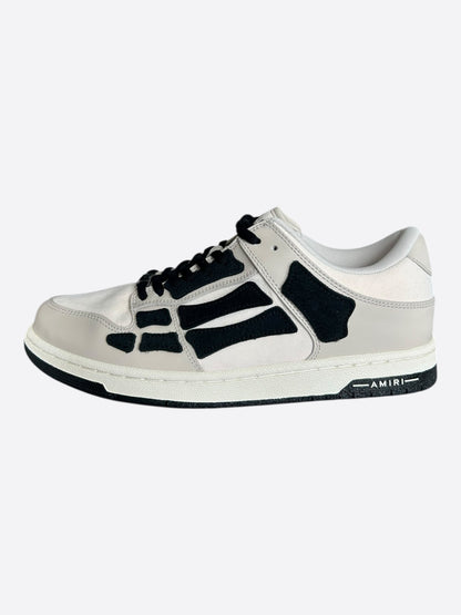 Amiri Grey & Black Skel Low Top Sneakers