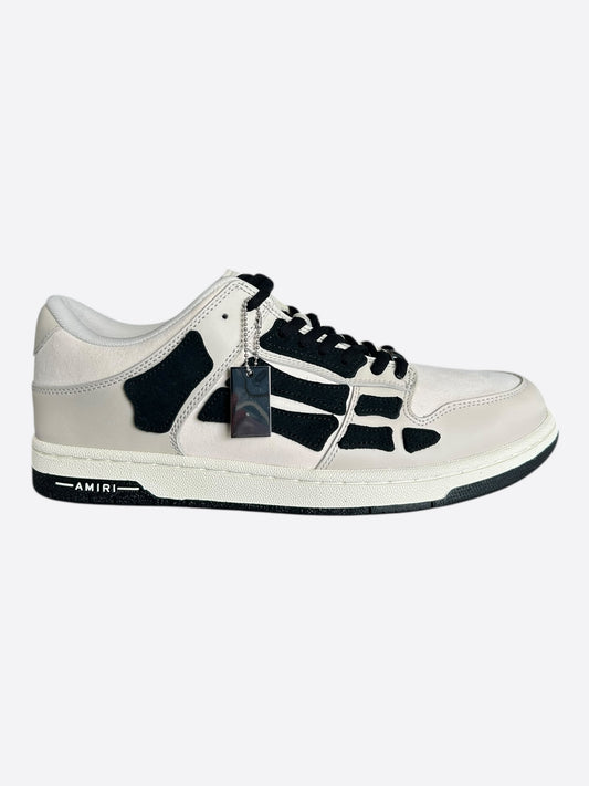 Amiri Grey & Black Skel Low Top Sneakers