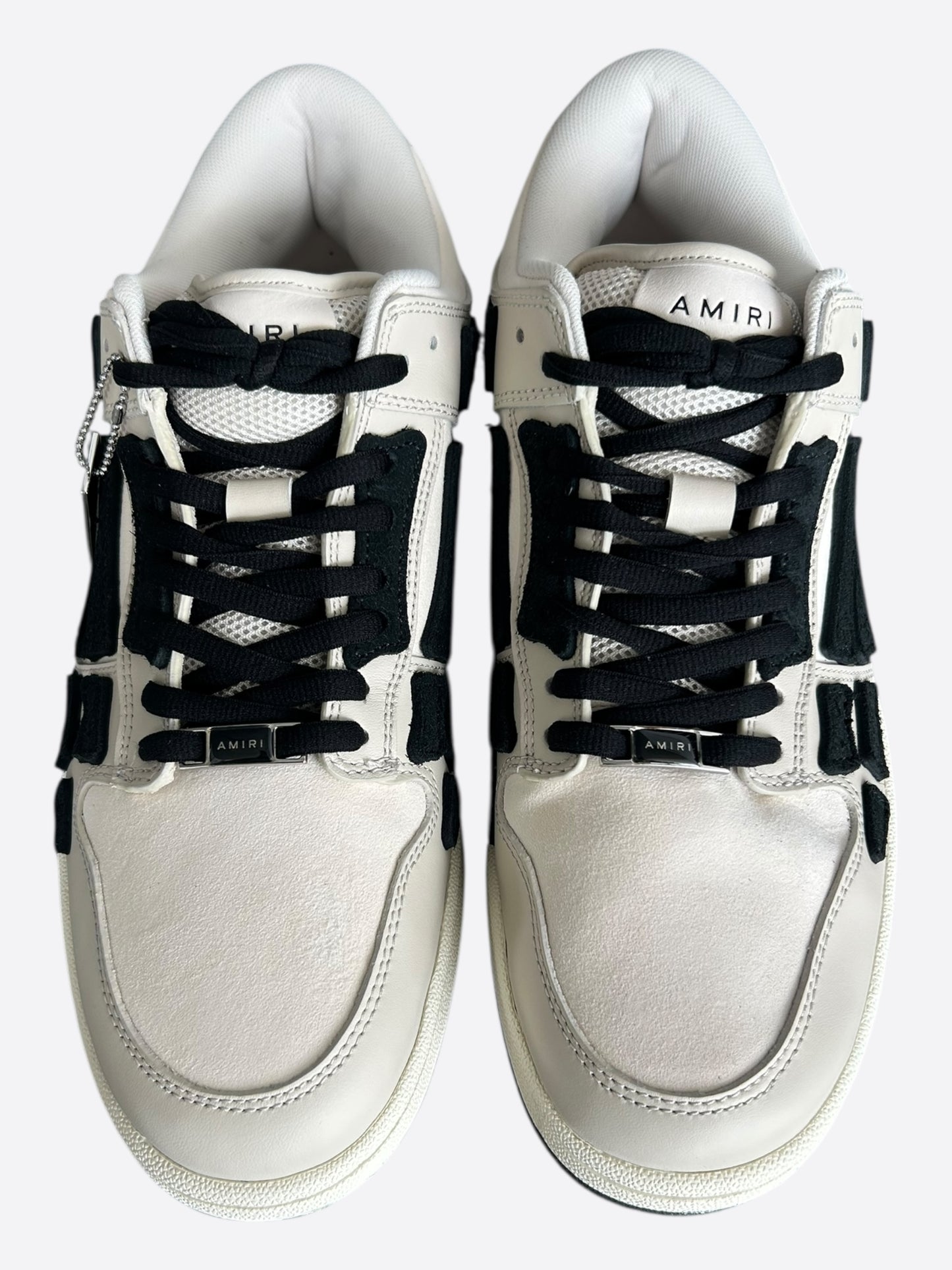 Amiri Grey & Black Skel Low Top Sneakers