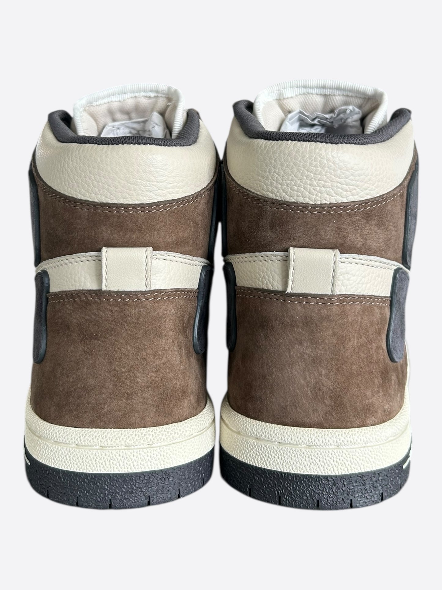 Amiri Brown & Black Skeleton High Top Sneakers