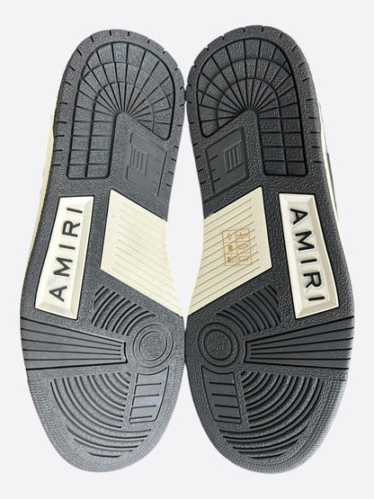 Amiri Brown & Black Skeleton High Top Sneakers