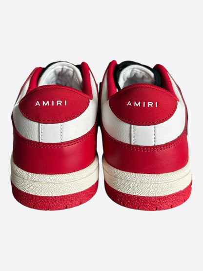 Amiri Red White & Black Skeleton Low Top Sneakers