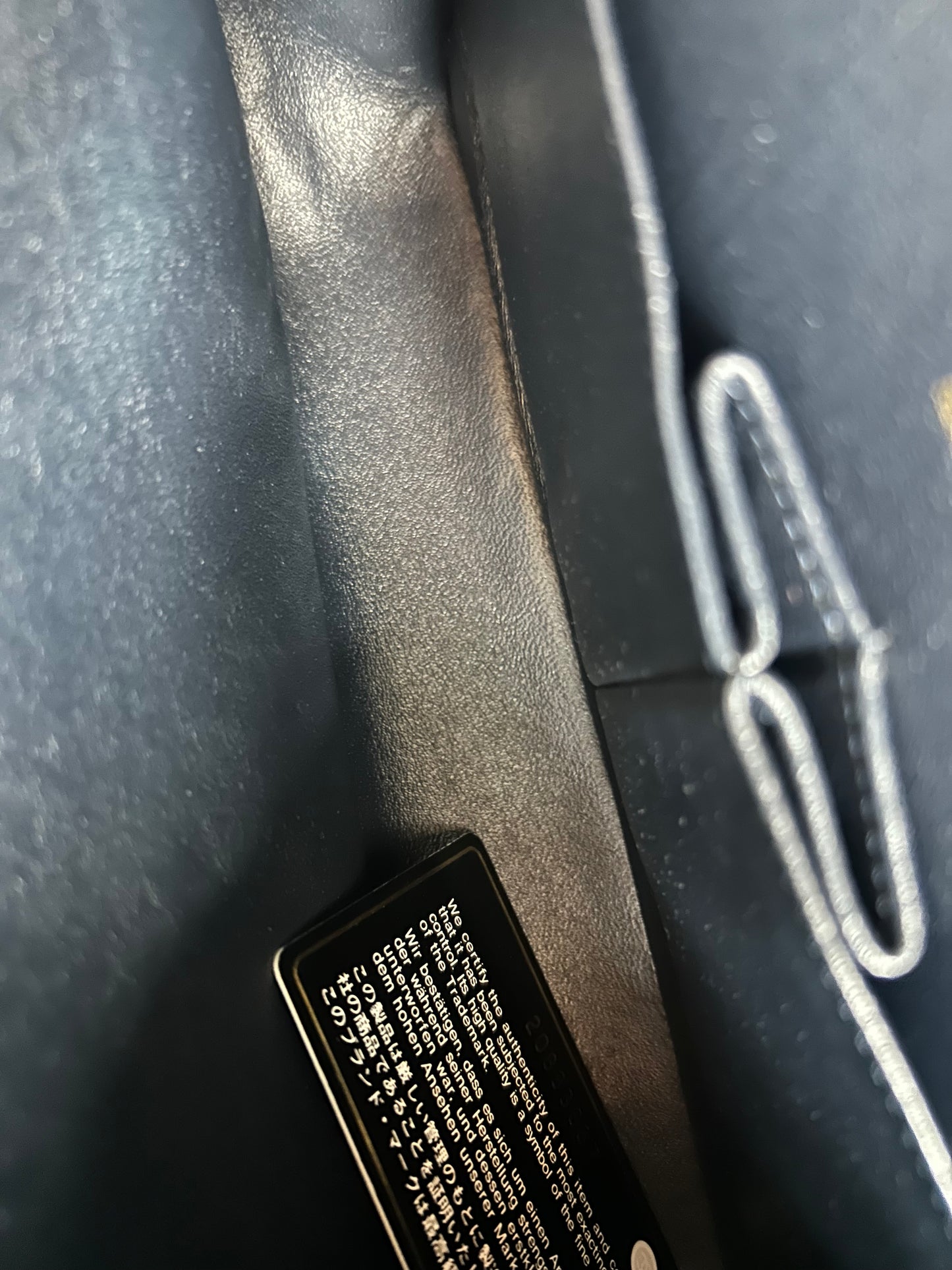 Chanel Navy Blue Lambskin Quilted Medium Flap Bag