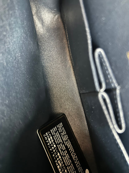 Chanel Navy Blue Lambskin Quilted Medium Flap Bag