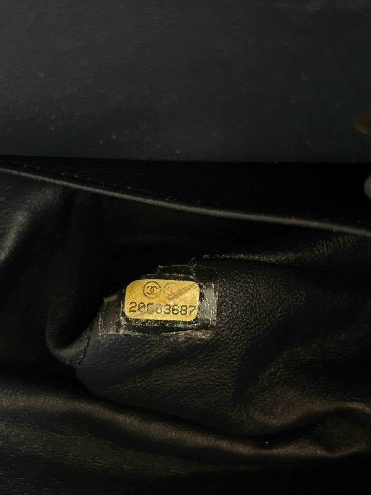 Chanel Navy Blue Lambskin Quilted Medium Flap Bag