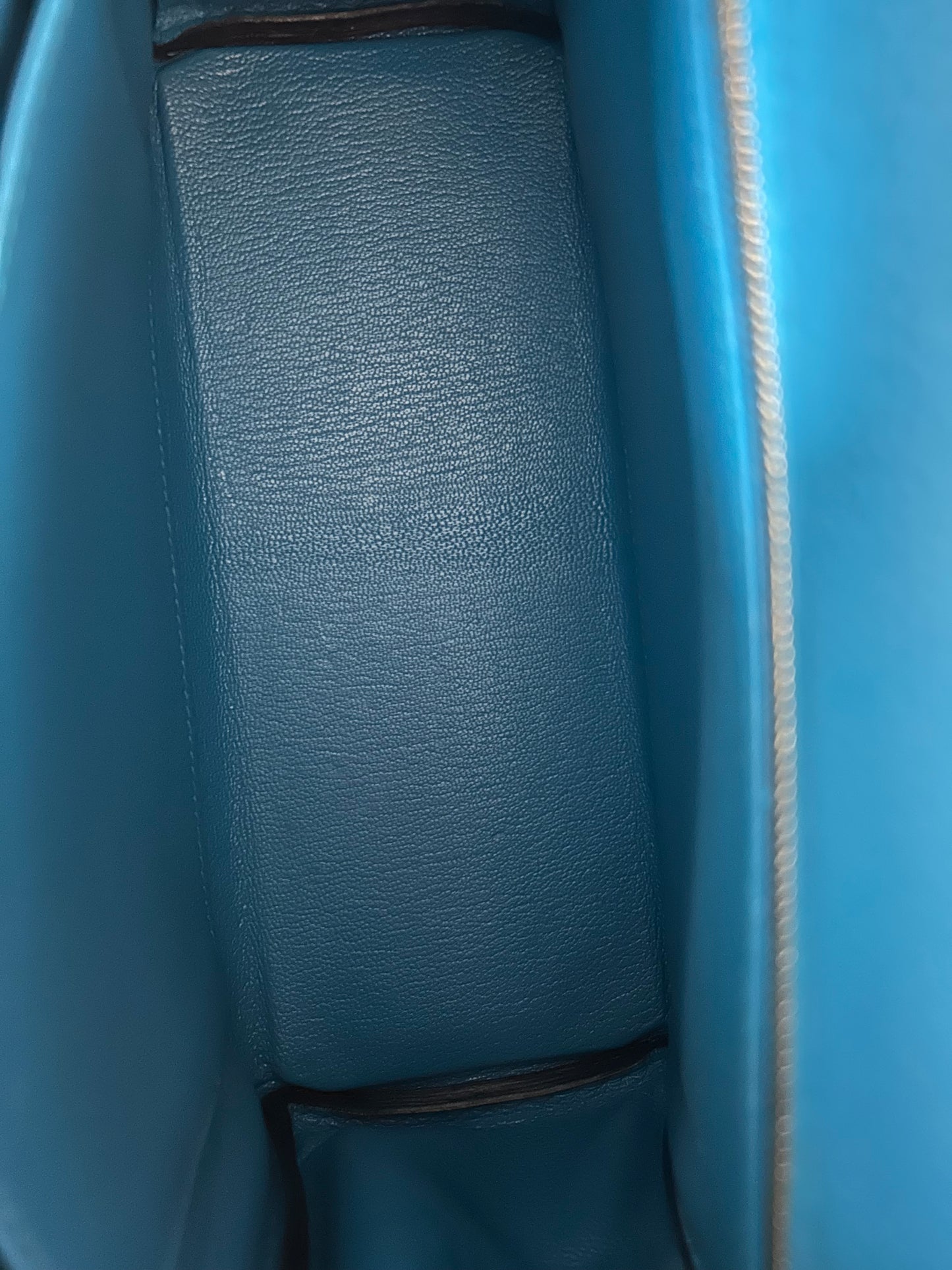 Hermes Blue Zanzibar Togo & Gold Hardware Kelly 25