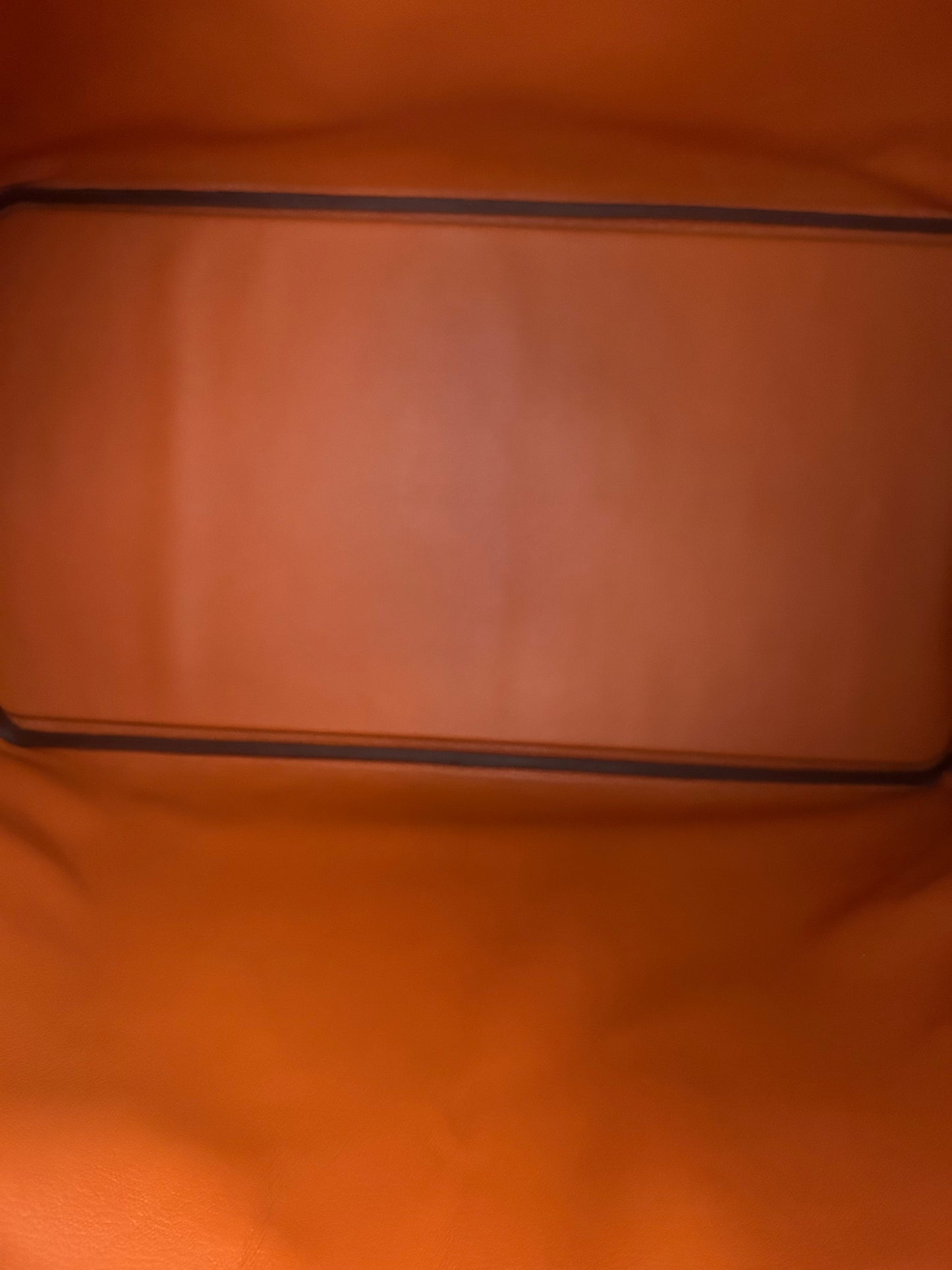 Hermes Orange Togo & Palladium Hardware HAC Birkin 50