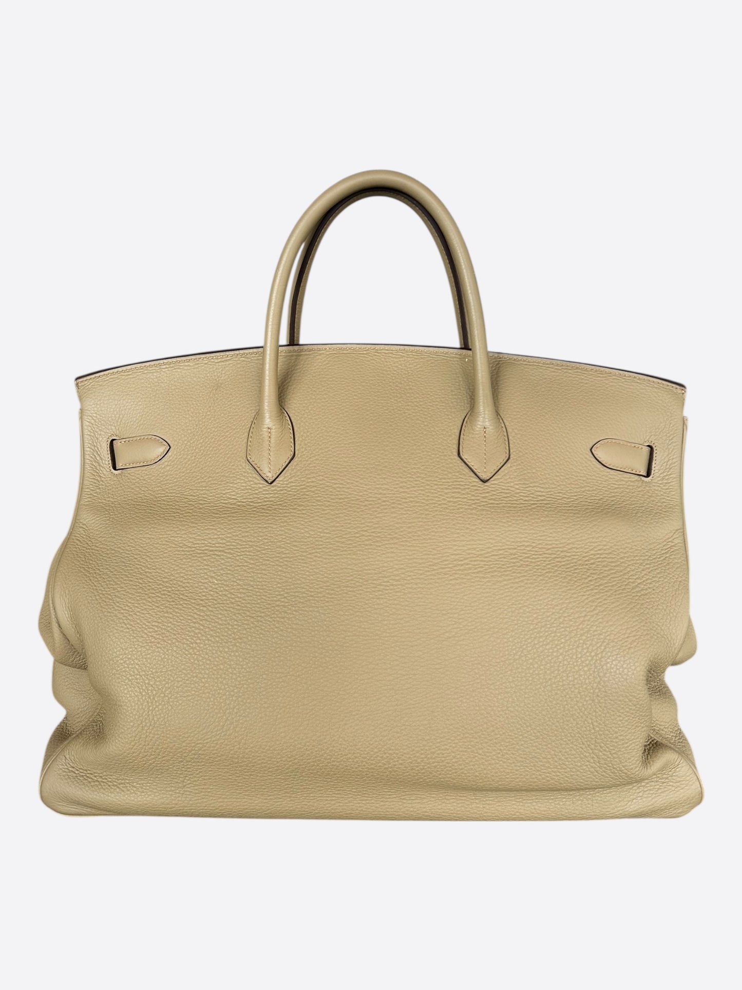 Hermes Etoupe Togo & Gold Hardware Birkin 50