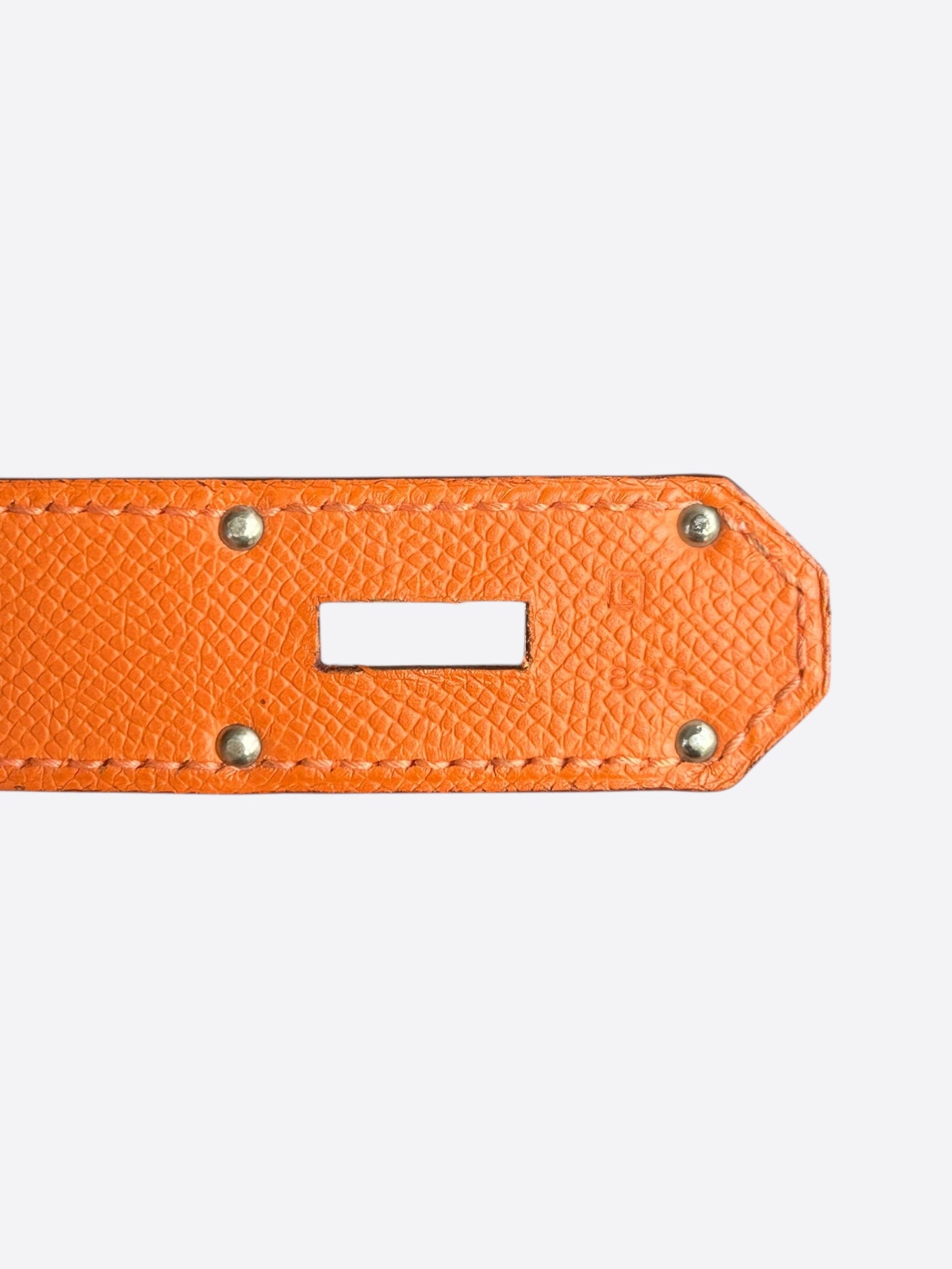 Hermes Orange Togo & Palladium Hardware HAC Birkin 50