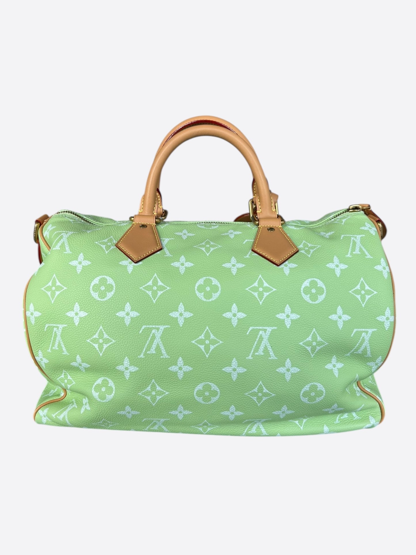 Louis Vuitton Lime Green & White Monogram P9 Speedy 40