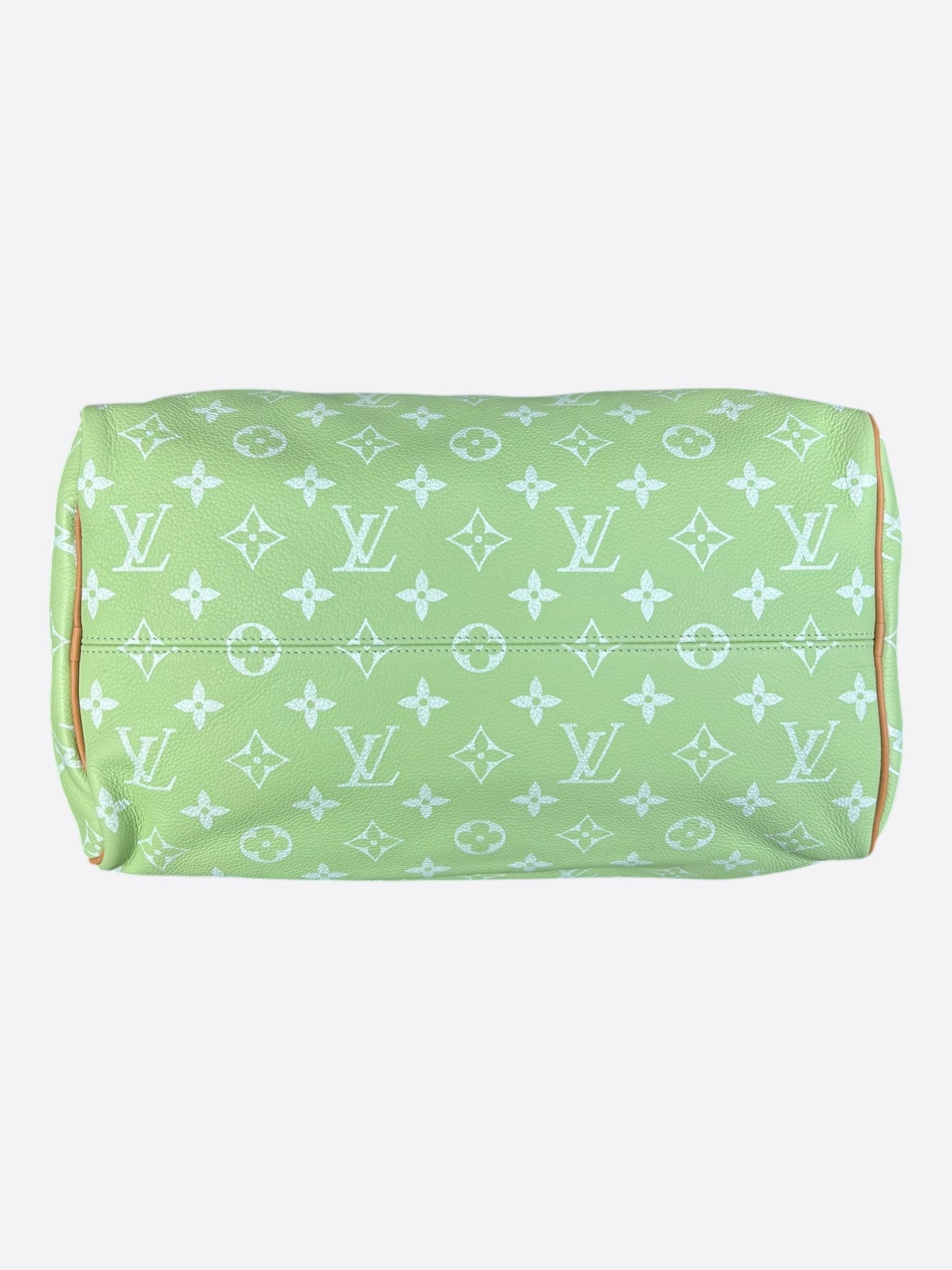 Louis Vuitton Lime Green & White Monogram P9 Speedy 40