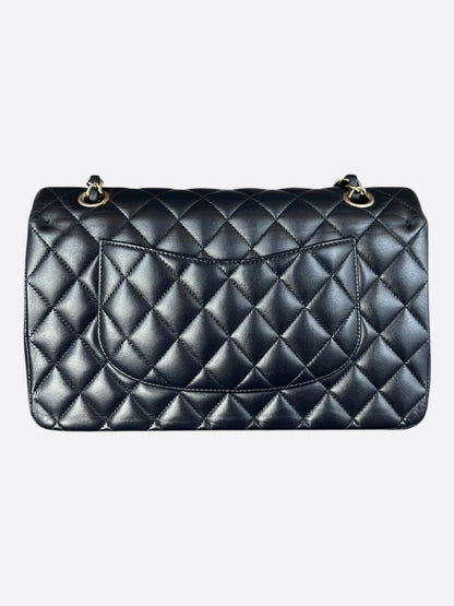 Chanel Navy Blue Lambskin Quilted Medium Flap Bag