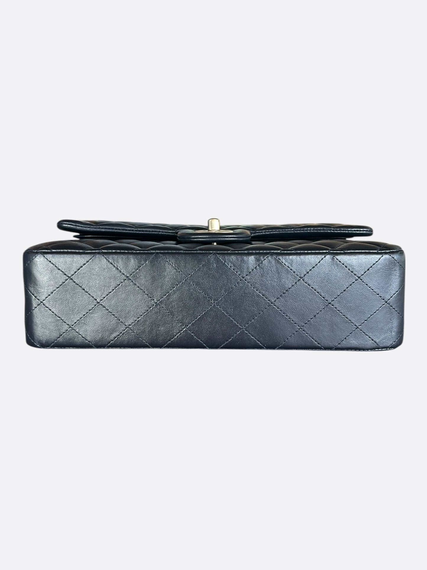 Chanel Navy Blue Lambskin Quilted Medium Flap Bag