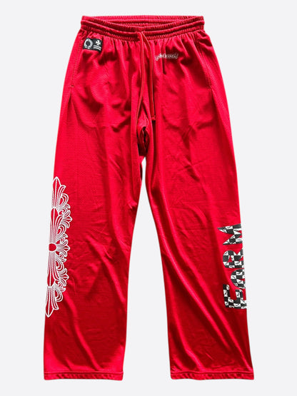 Chrome Hearts Matty Boy Red Form Mesh Trackpants