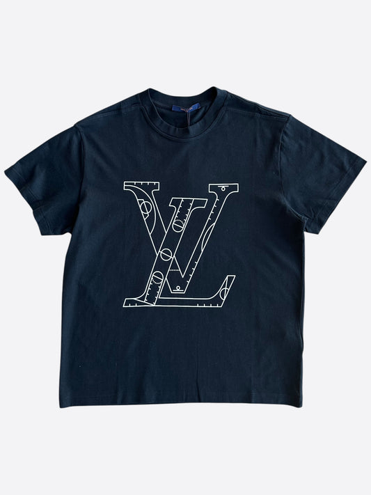 Louis Vuitton NBA Black & White Logo T-Shirt