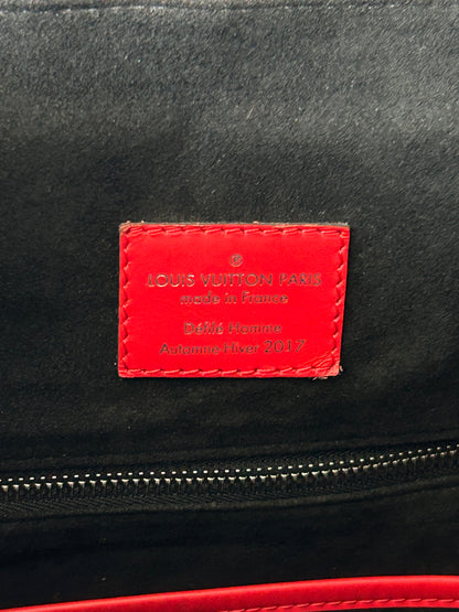 Louis Vuitton Supreme Red & White EPI Christopher Backpack