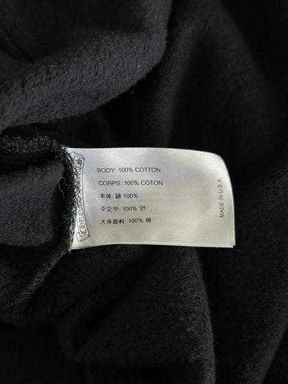 Chrome Hearts Black & White Horseshoe Chomper Logo Hoodie