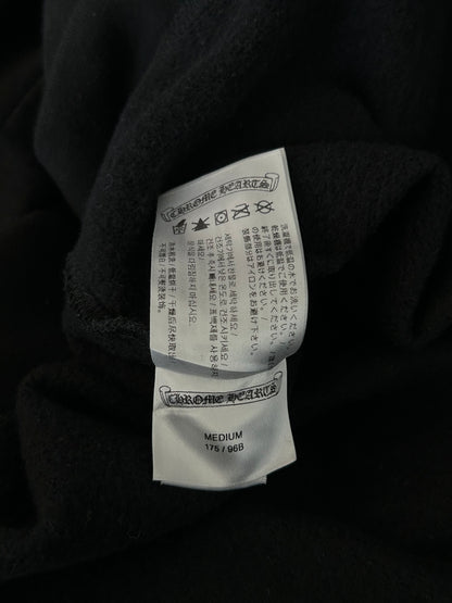 Chrome Hearts Black & White Horseshoe Chomper Logo Hoodie