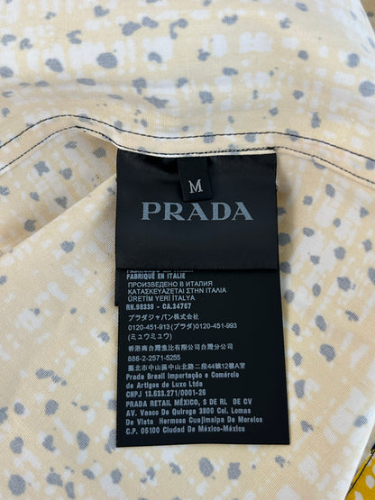 Prada Yellow Banana Split Button Up Shirt