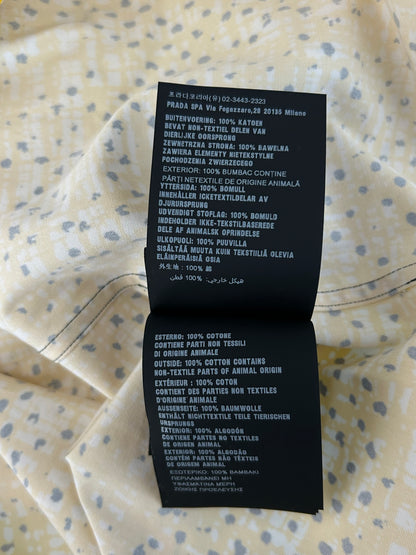 Prada Yellow Banana Split Button Up Shirt