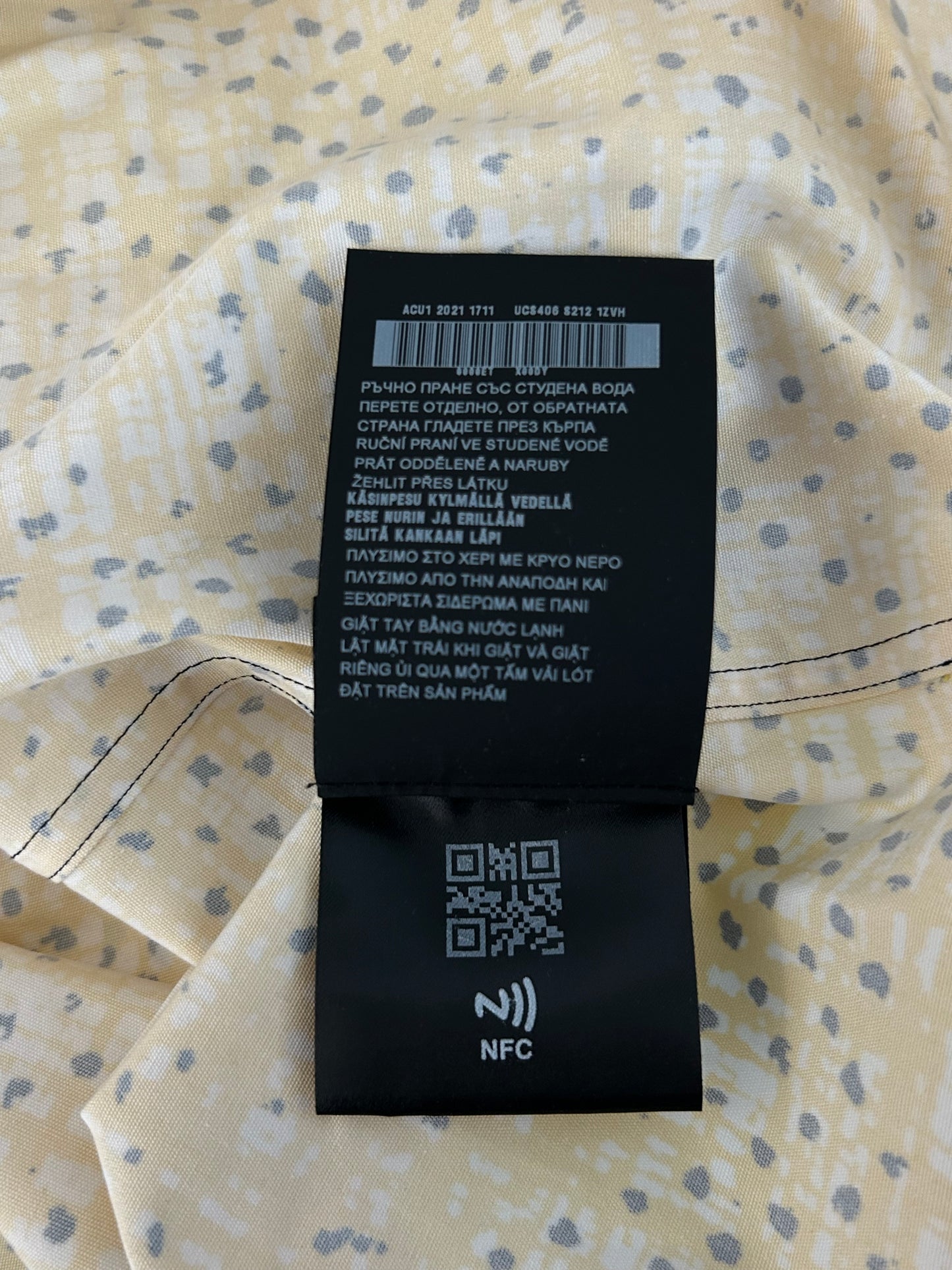 Prada Yellow Banana Split Button Up Shirt