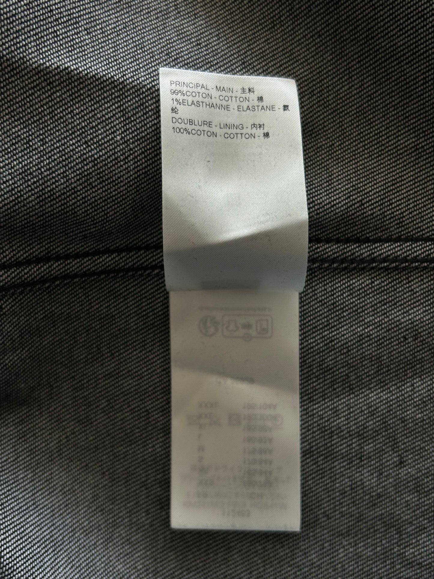 Louis Vuitton Grey Star Monogram Denim Baseball Jersey