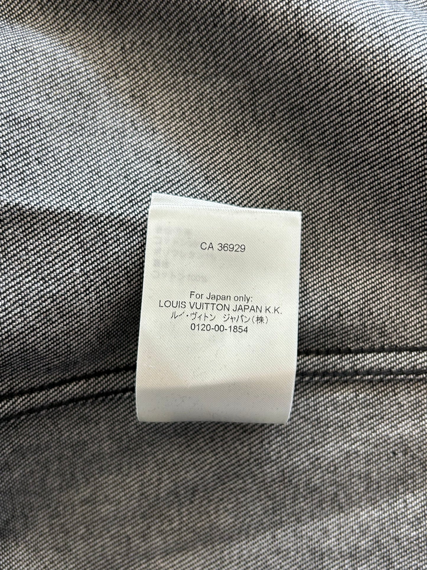 Louis Vuitton Grey Star Monogram Denim Baseball Jersey