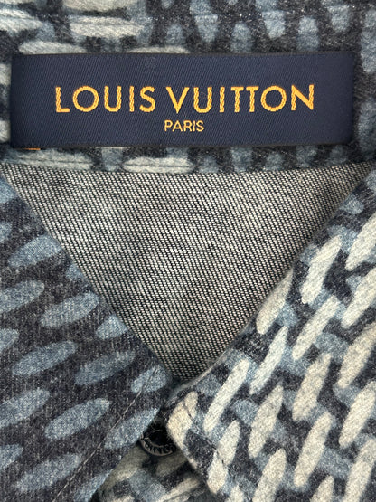 Louis Vuitton Nigo Navy Giant Damier Monogram Button Up Shirt