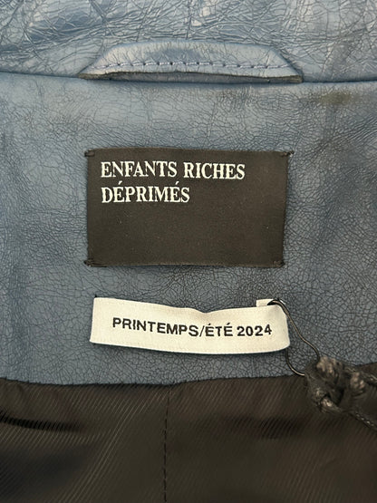 Enfants Riches Deprimes Blue Spanish Elegy Leather Jacket