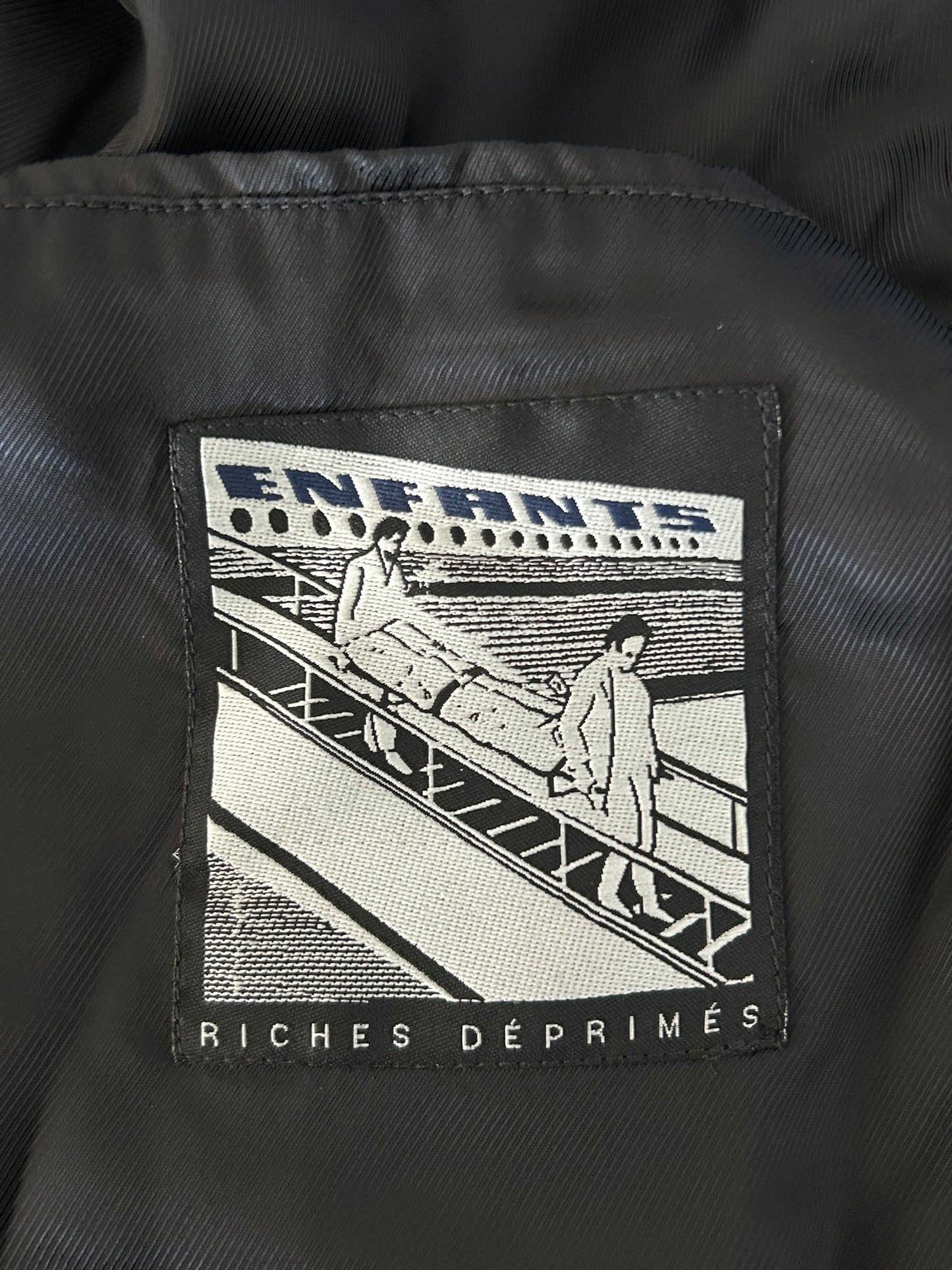 Enfants Riches Deprimes Blue Spanish Elegy Leather Jacket