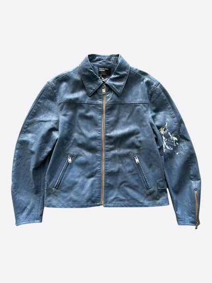 Enfants Riches Deprimes Blue Spanish Elegy Leather Jacket