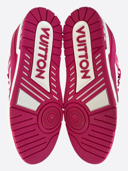 Louis Vuitton Pink & White Monogram Trainers