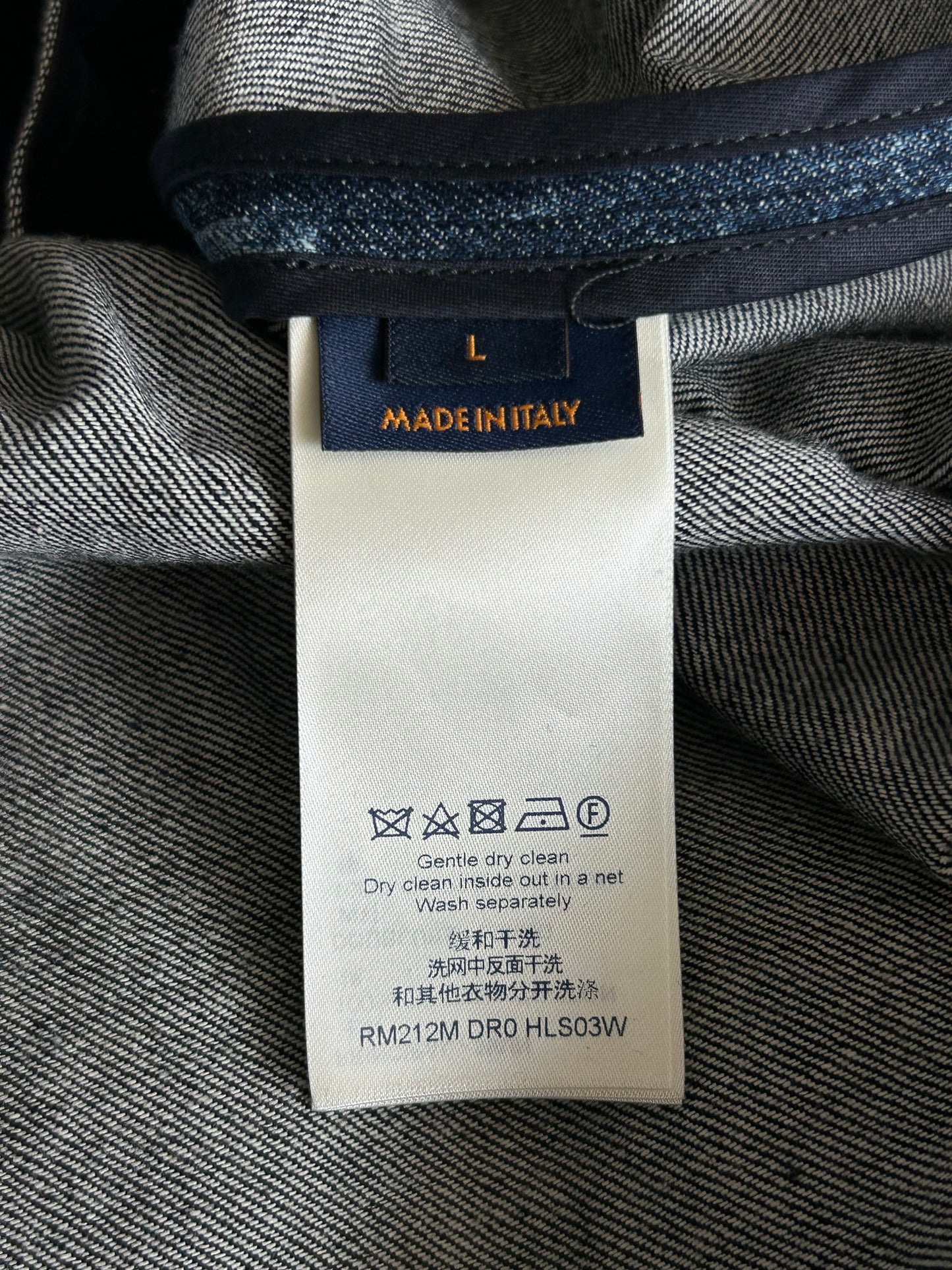 Louis Vuitton Blue Damier Salt Button Up Shirt